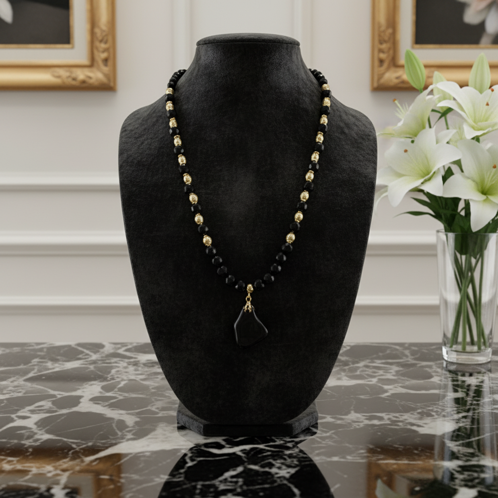 Collier en onyx