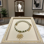 Collier de lumière et perles de culture