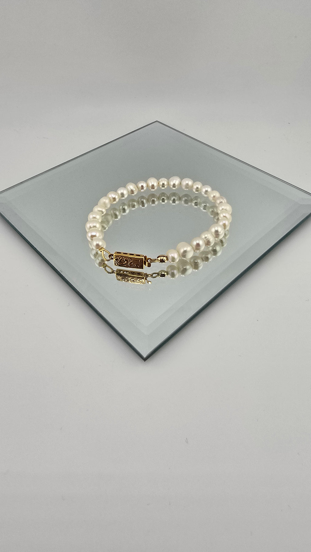 Bracelet perles de culture irrégulières