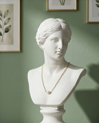 collier chaîne or orné d'une perle de culture blanche