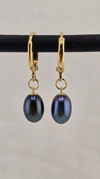 Boucles d oreilles en plaqué or 24k