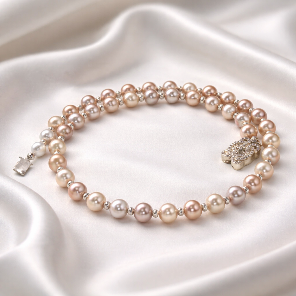 Souffle de Lilas - collier en perles de culture