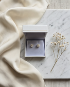 Boucles d’oreilles perles 6/6.5 mm et or - Éclat de Perle