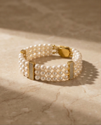 Trilogie Élégante - bracelet en perles de culture