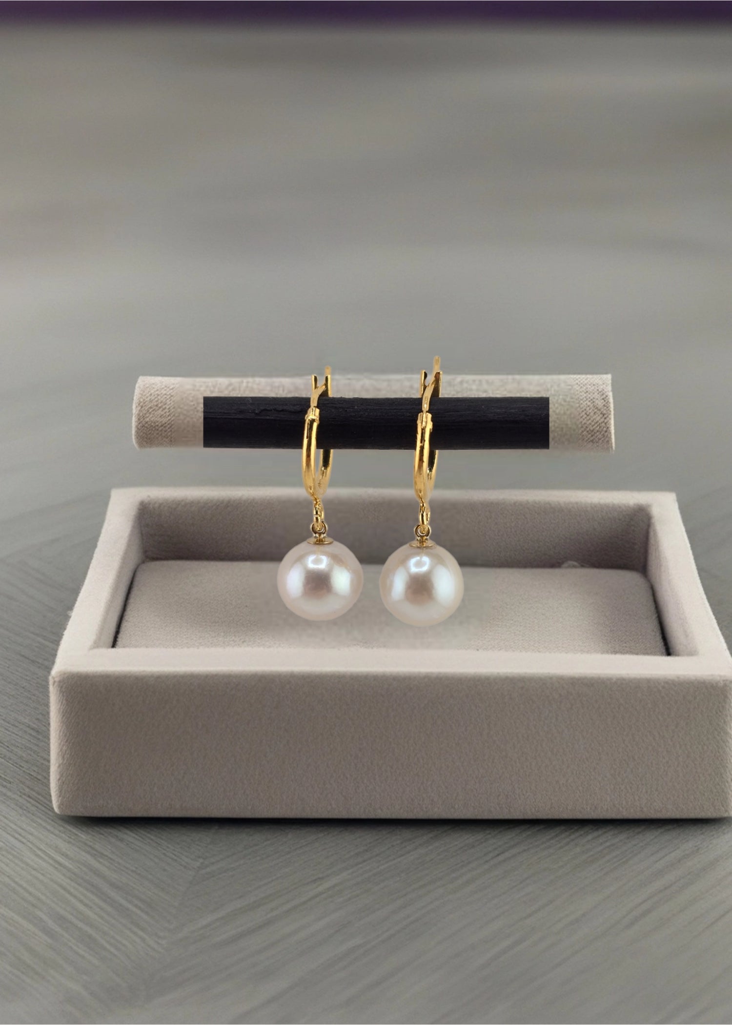 Boucles d 'oreilles en plaqué or  24k