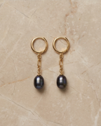 Boucles d’oreilles pendantes en plaqué or