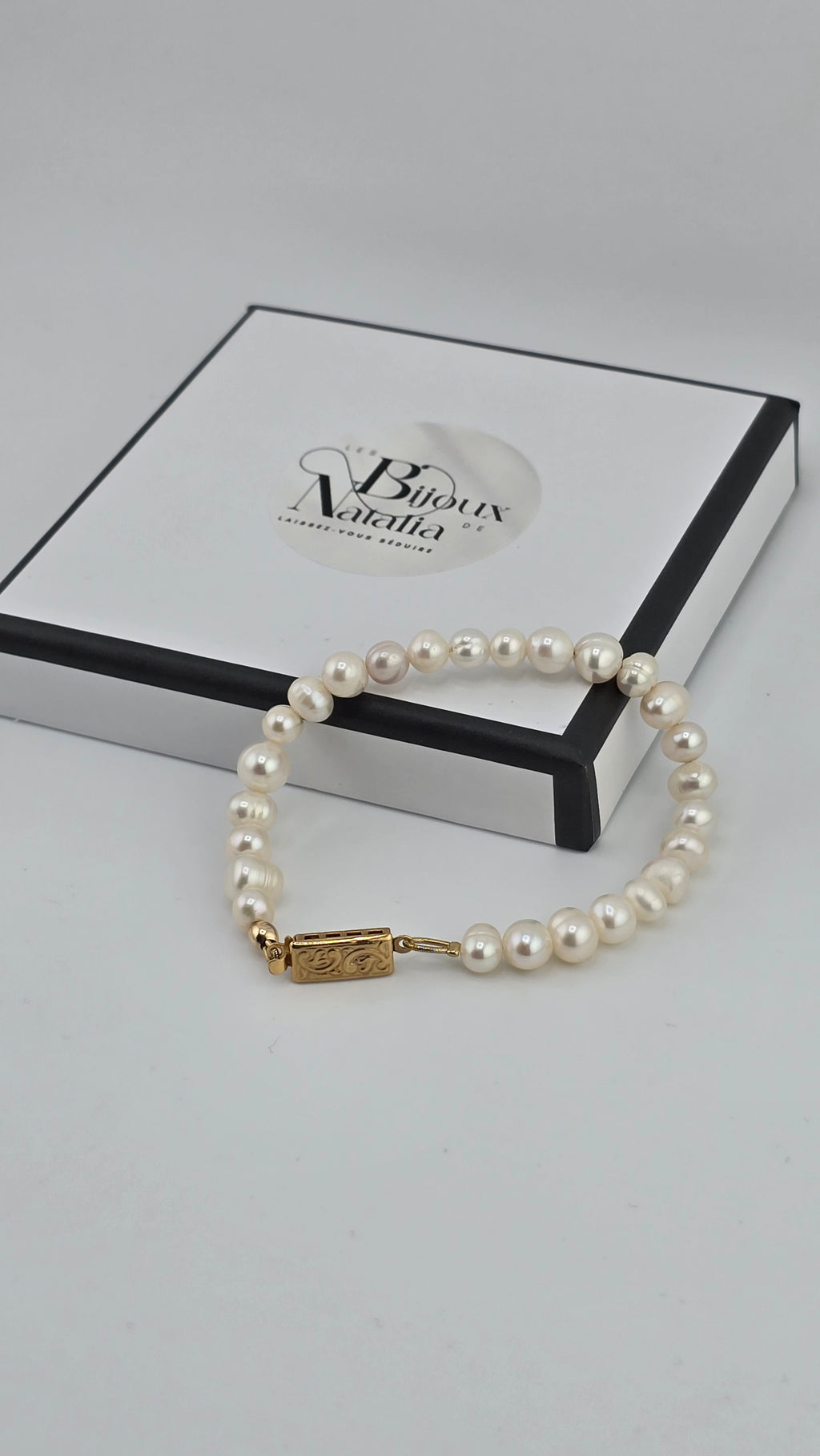 Bracelet perles de culture irrégulières