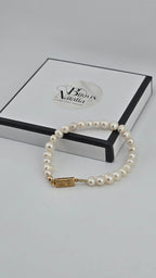 Bracelet perles de culture irrégulières