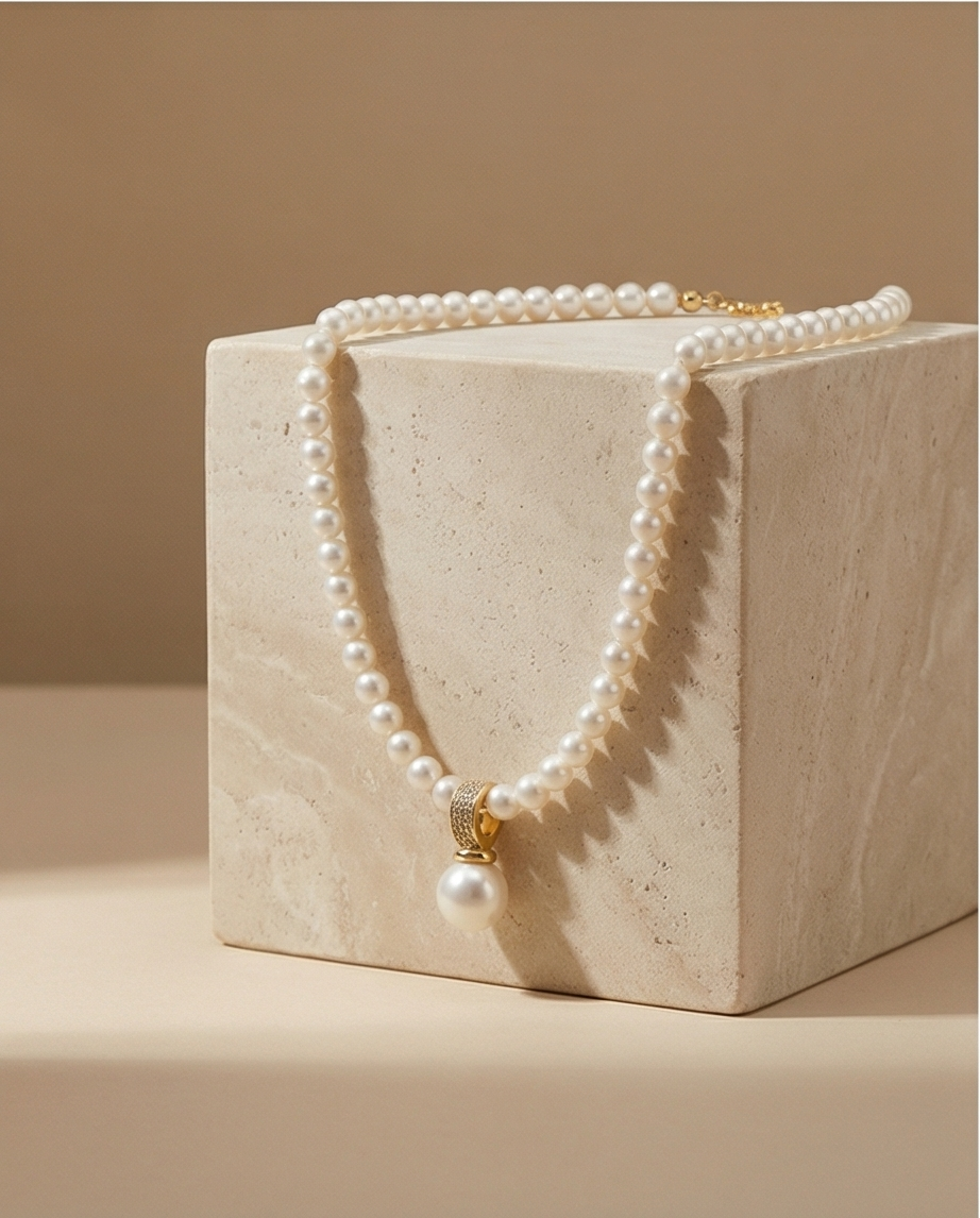 Collier en perles de culture - Éclat libre