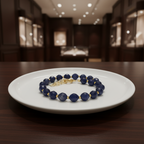Bracelet en Lapis-Lazuli ovale facetté