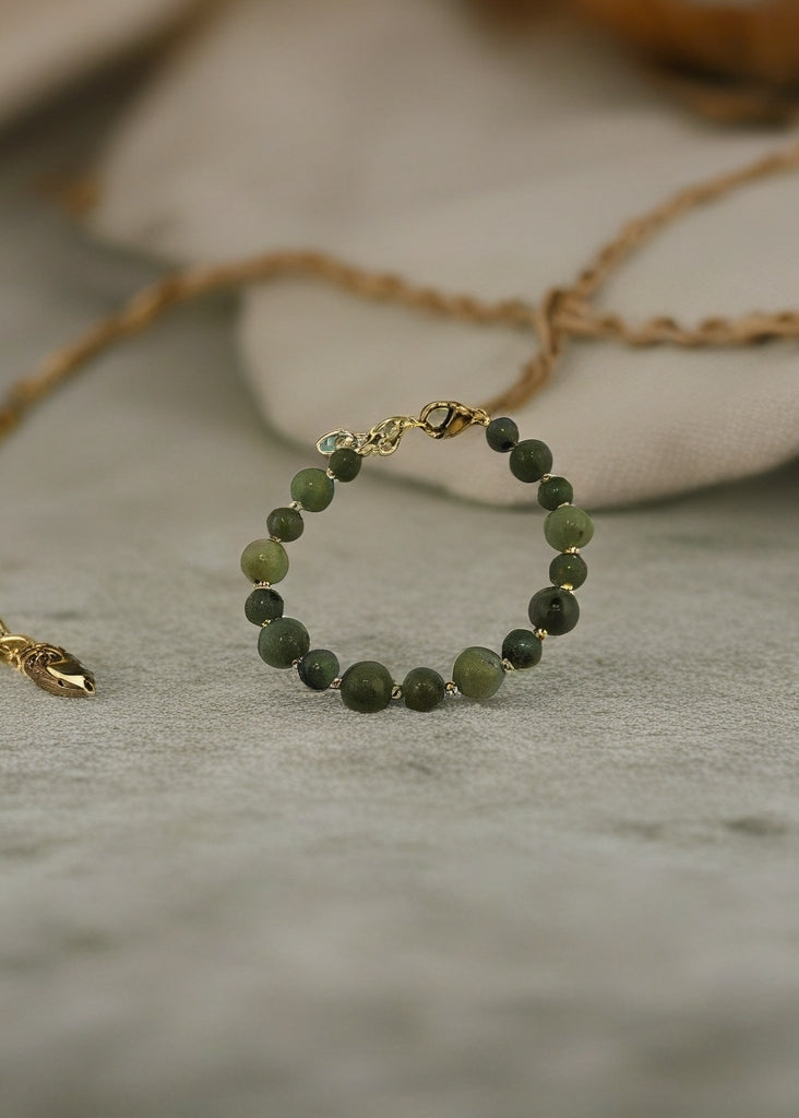 Bracelet en Agate verte