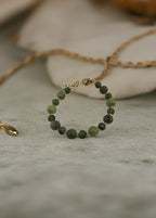 Bracelet en Agate verte