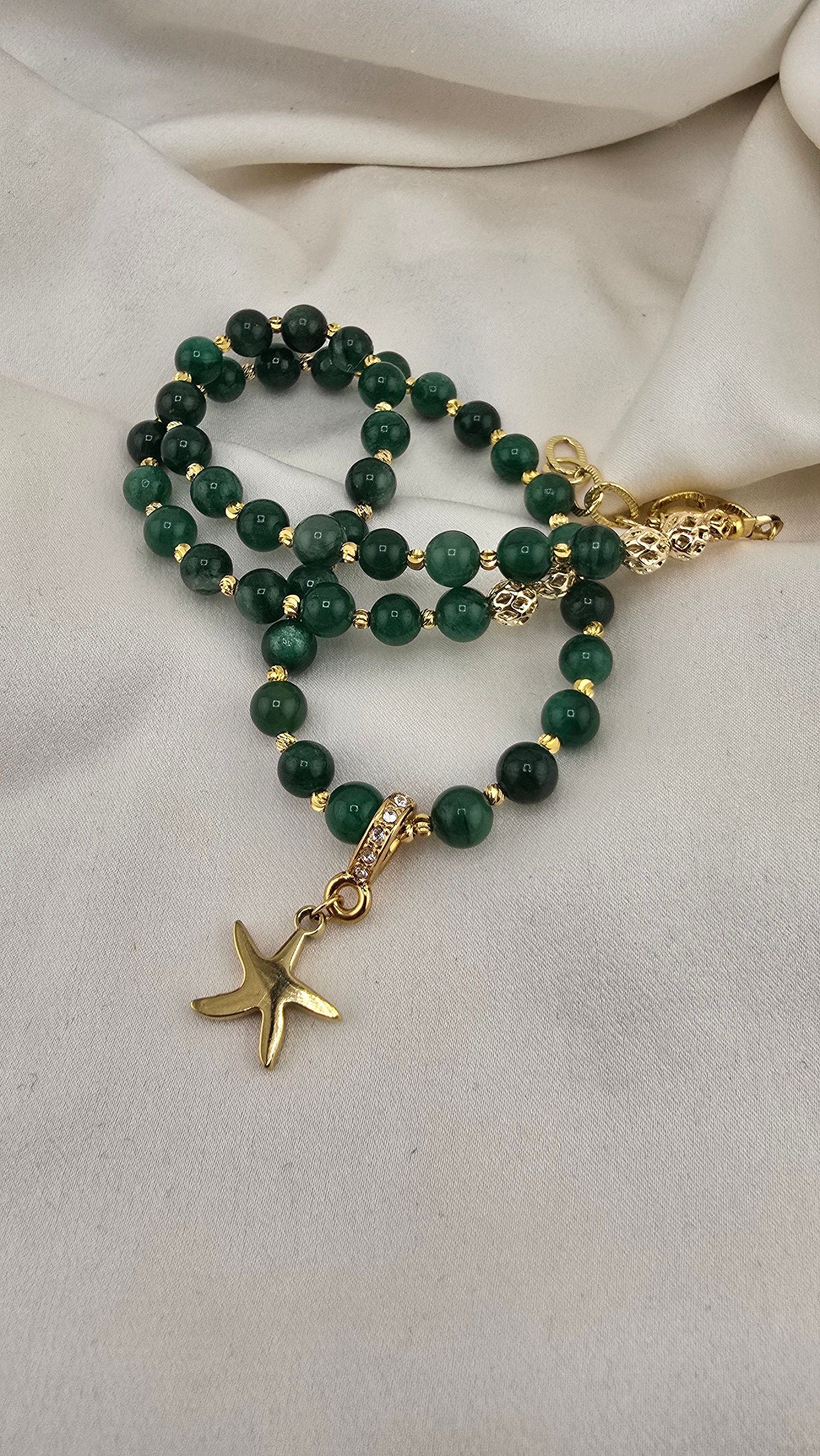 Collier en Quartz Emeraude