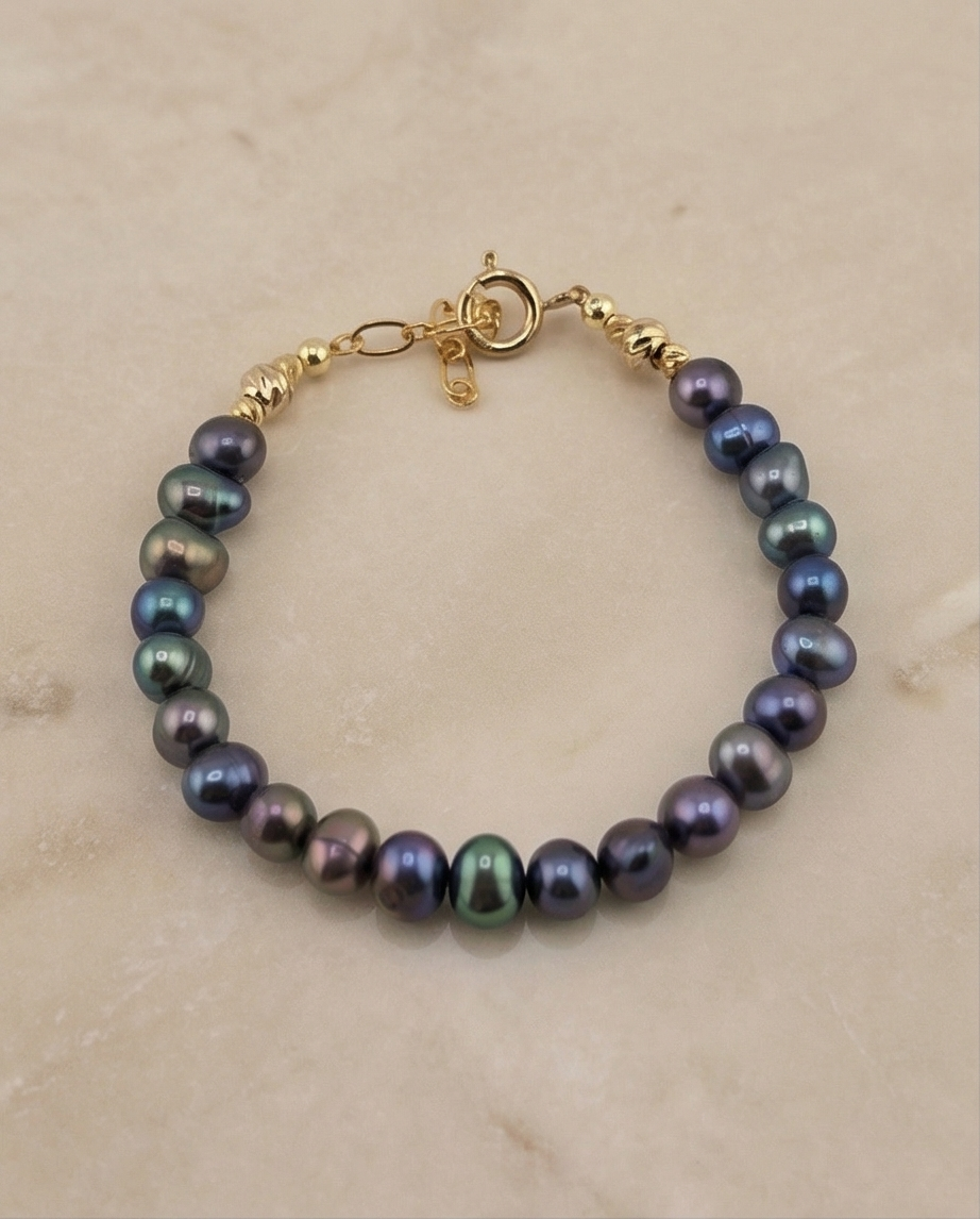 Bracelet en perles de culture