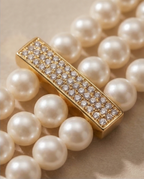 Trilogie Élégante - bracelet en perles de culture