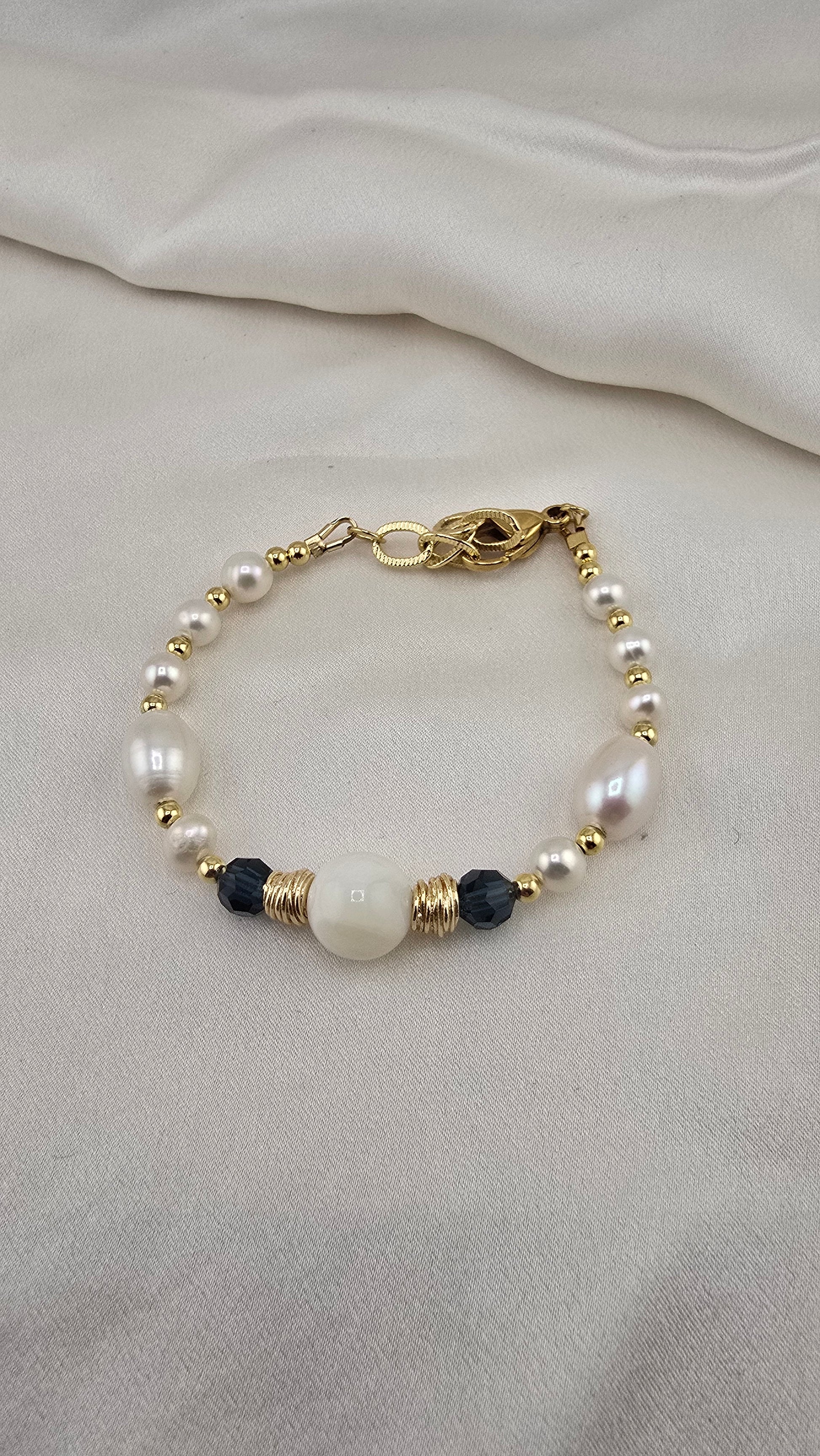 Bracelet en perles de culture