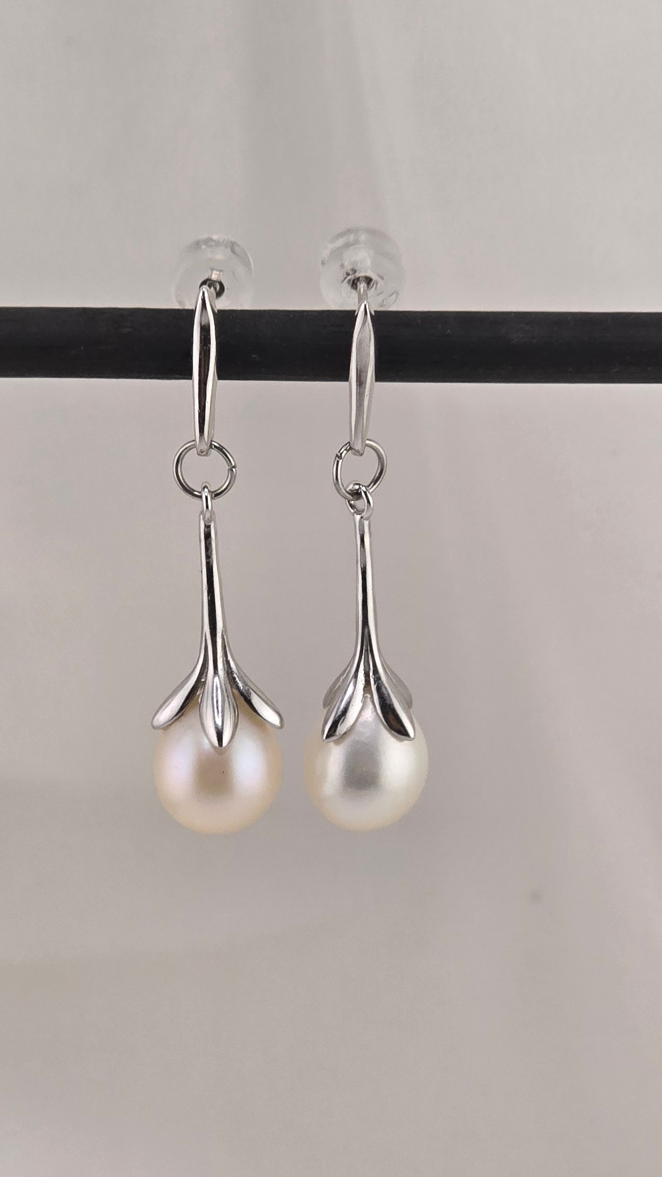 Boucles d ' oreilles en argent rhodié 925/1000