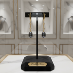 Boucles d’oreilles pendantes en plaqué or