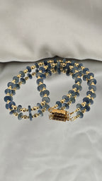 Collier et bracelet en Kyanite et vermeil
