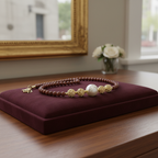 Collier en Jaspe rouge et pendentif perle de culture baroque