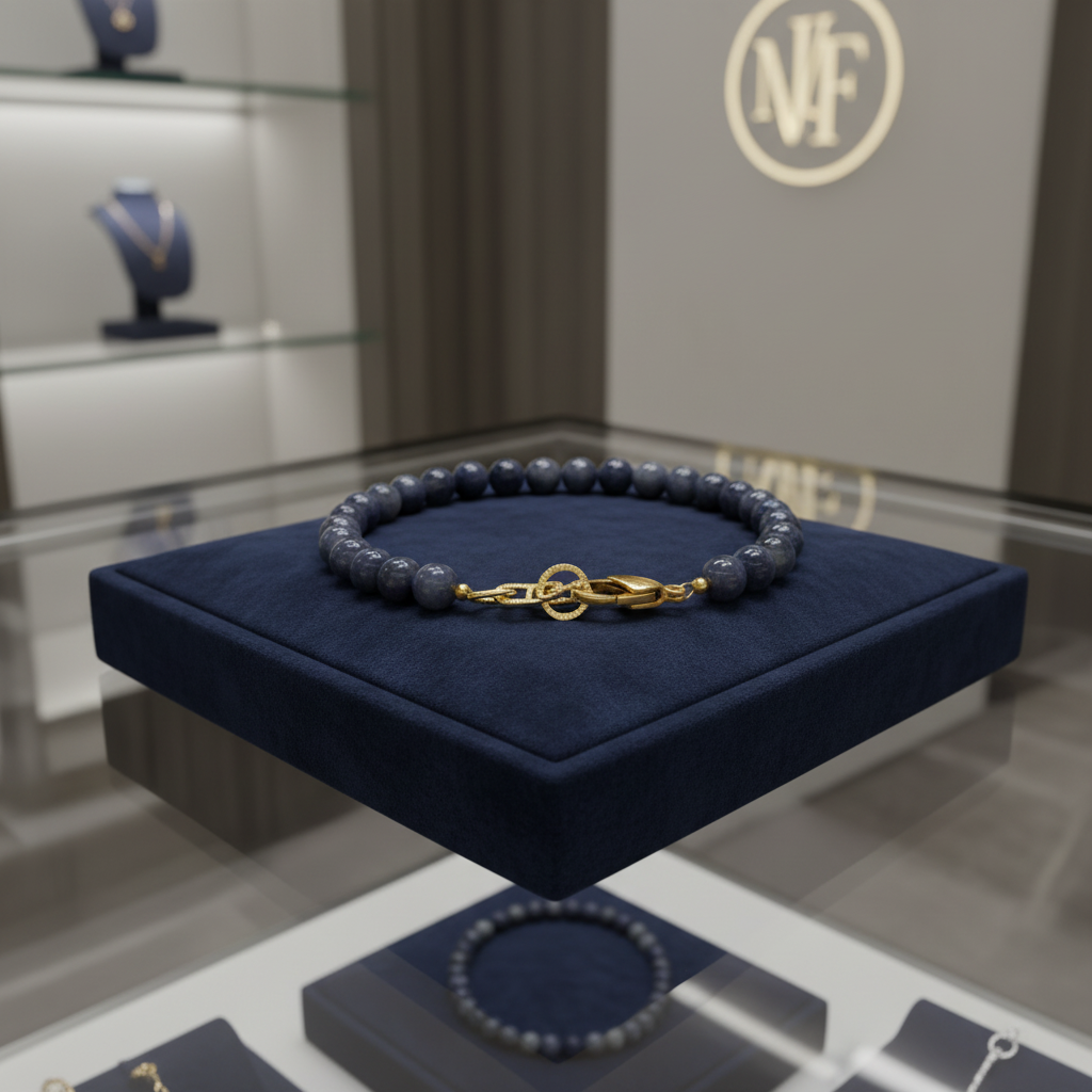 Bracelet en saphir bleu