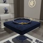 Bracelet en saphir bleu