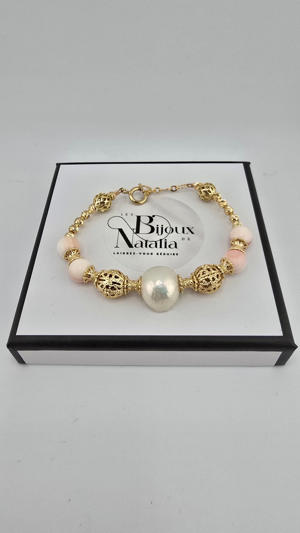 Bracelet en perles de Lambi