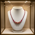 Collier en rouge et or