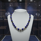 Collier en Lapis-Lazuli et perles en strass