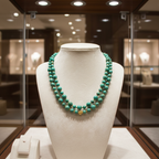 Collier en perles de turquoise africaine et vermeil