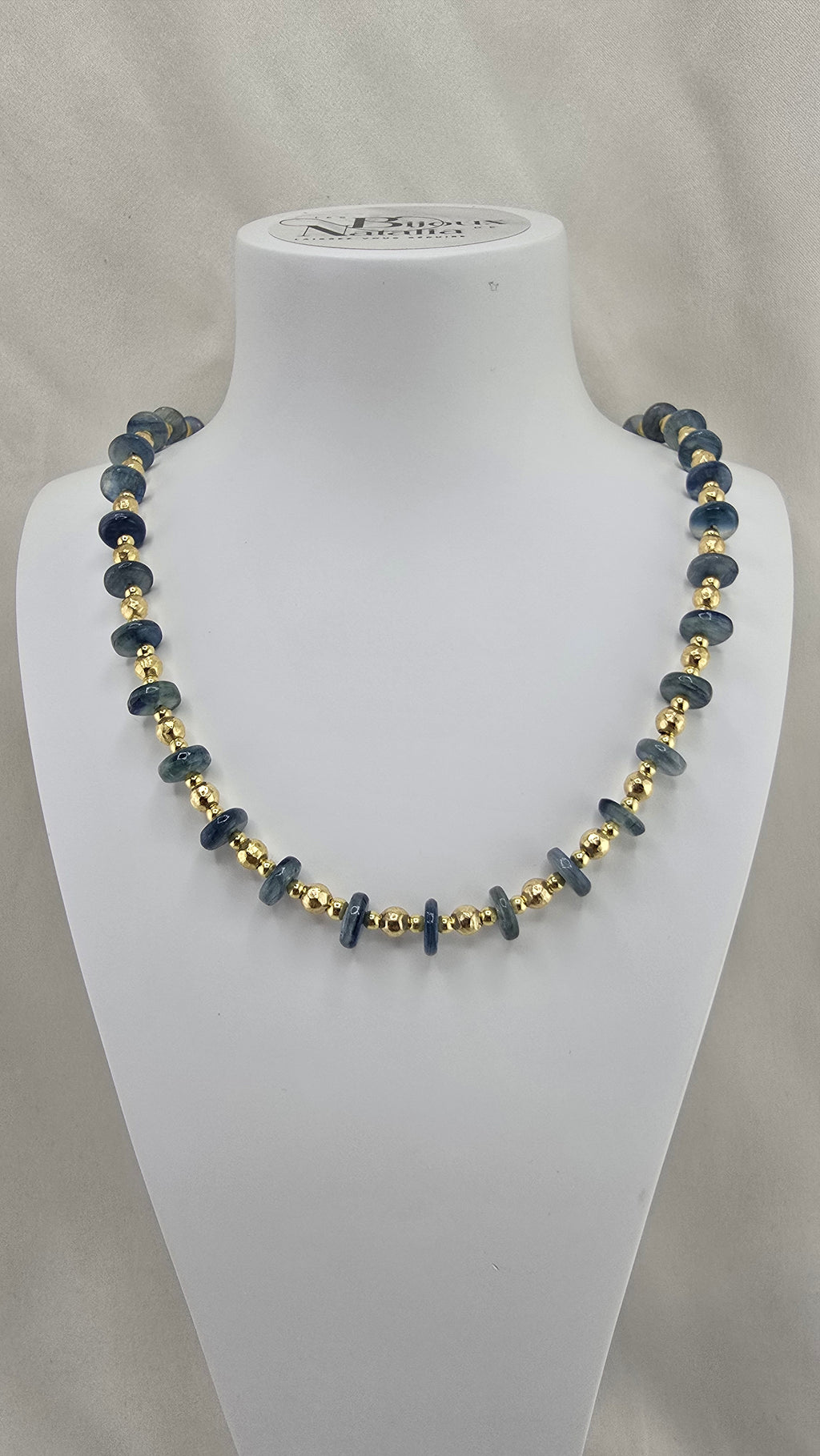 Collier et bracelet en Kyanite et vermeil