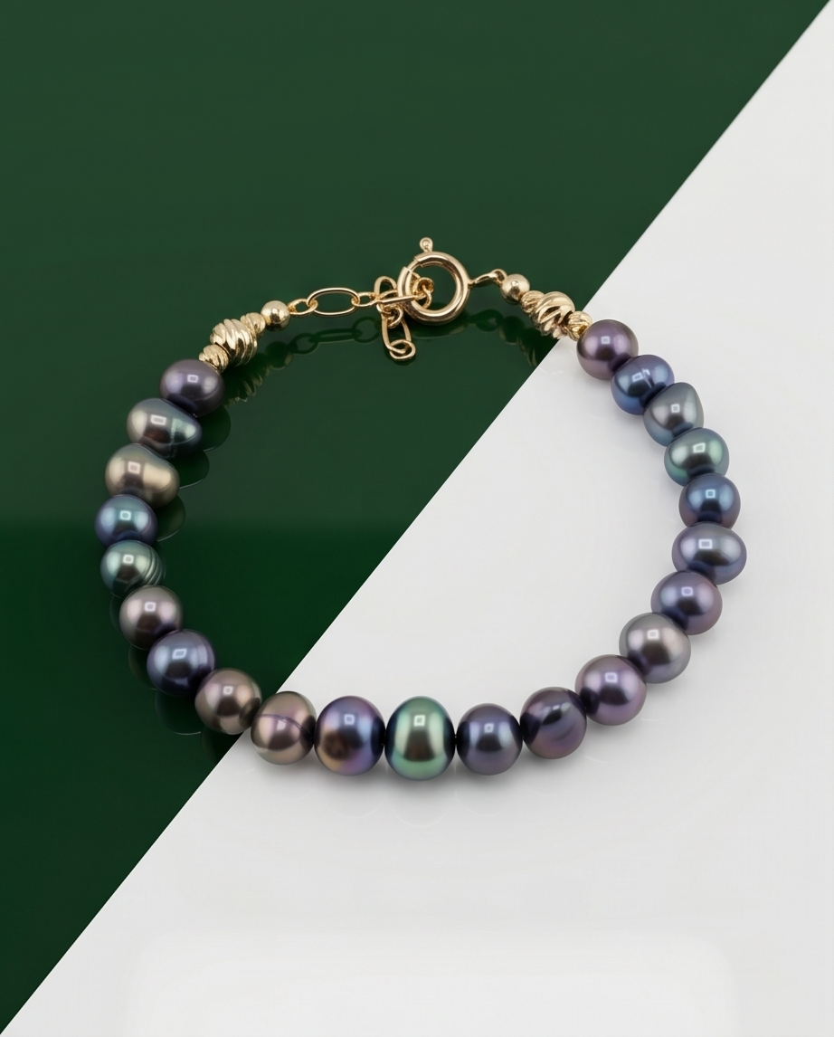 Bracelet en perles de culture
