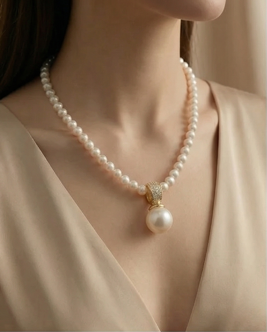 Collier en perles de culture - Éclat libre