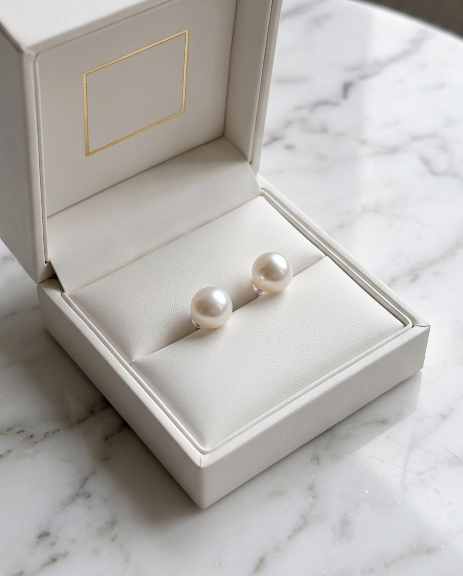 Boucles d’oreilles Perles de culture montées sur argent - Perles 9 10
