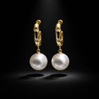 Boucles d’oreilles dormeuses avec perles de culture