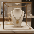 Collier de lumière et perles de culture