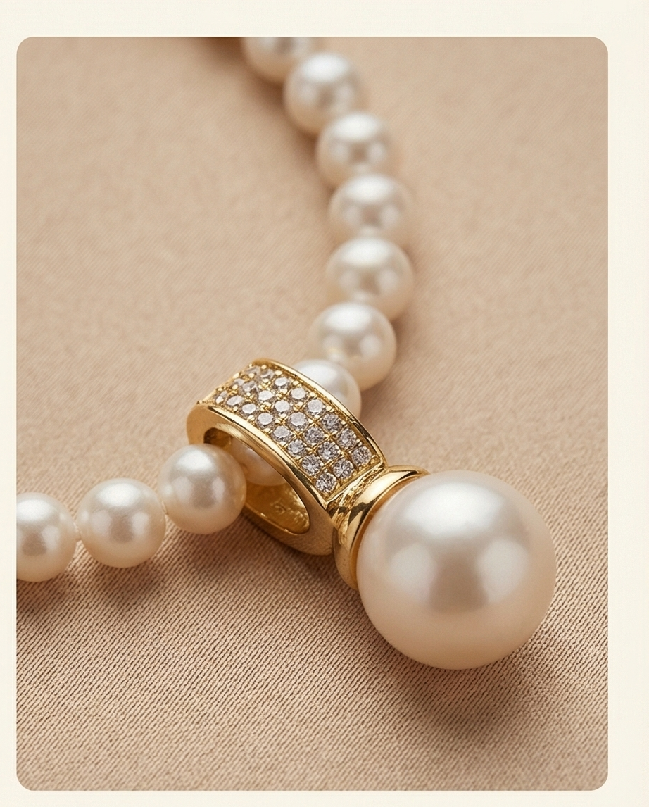 Collier en perles de culture - Éclat libre