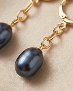 Boucles d’oreilles pendantes en plaqué or