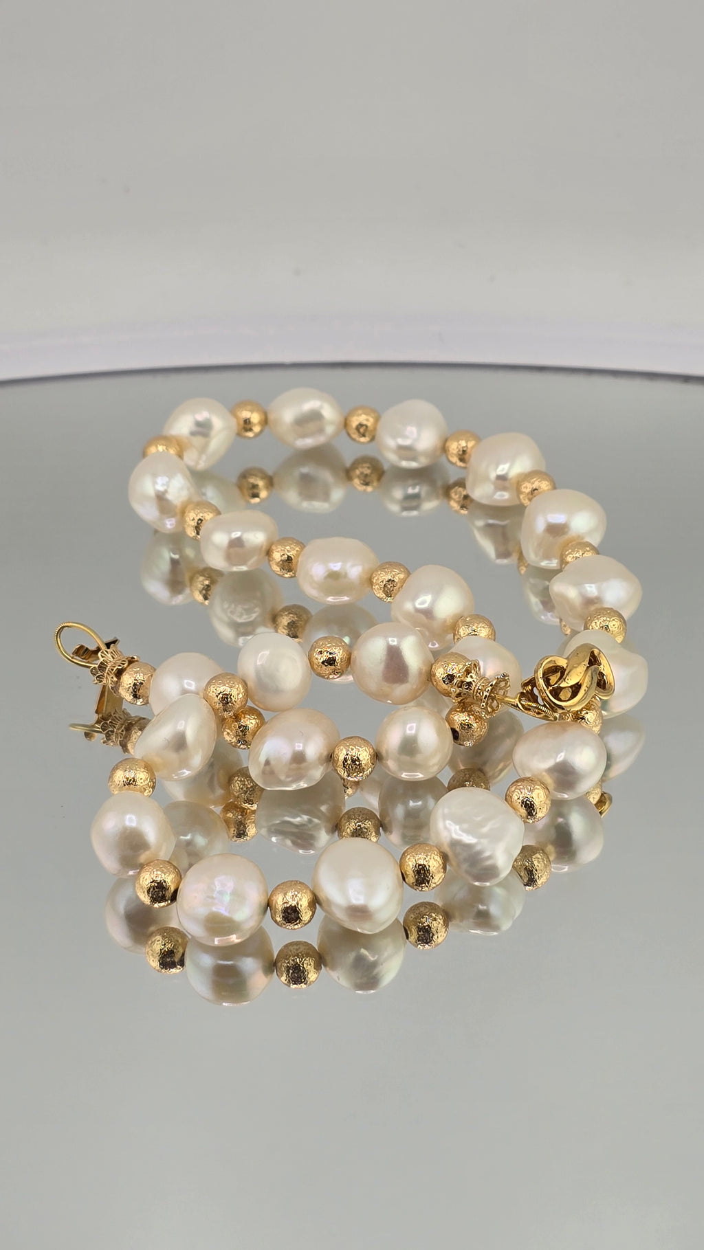 Collier en perles de culture baroque