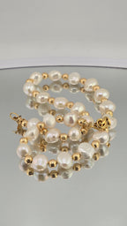 Collier en perles de culture baroque