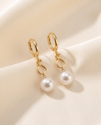 Boucles d'oreilles dormeuses or et perles de culture - Eclat Heritage