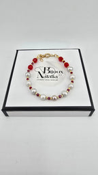 Bracelet en perles de culture et vermeil