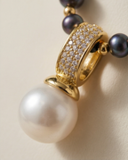 Nuit Profonde - collier  en perles de culture