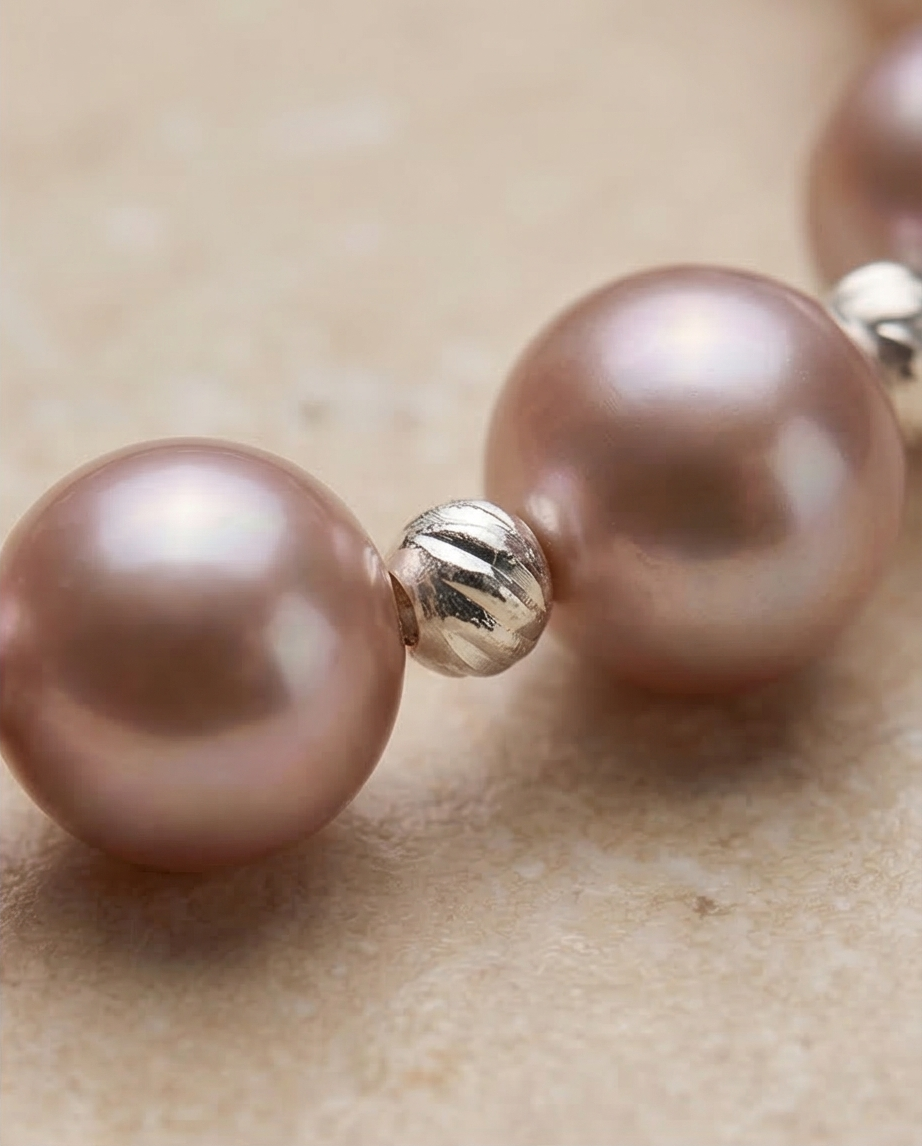 Souffle de Lilas -bracelet en perles de culture