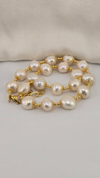 Collier en perles de culture baroque