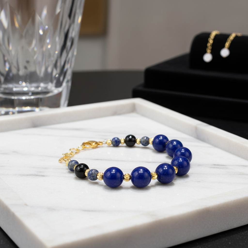 Bracelet en Lapis-Lazuli