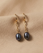 Boucles d’oreilles pendantes en plaqué or