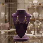 Boucles d’oreilles en vermeil et Améthyste