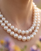 Collier perles de culture fermoir argent  925- Impérial