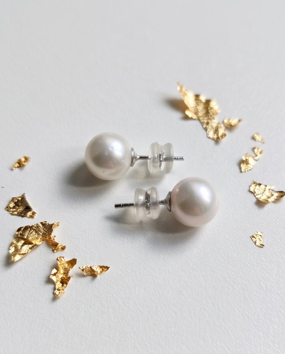 Boucles d’oreilles Perles de culture montées sur argent - Perles 9 10